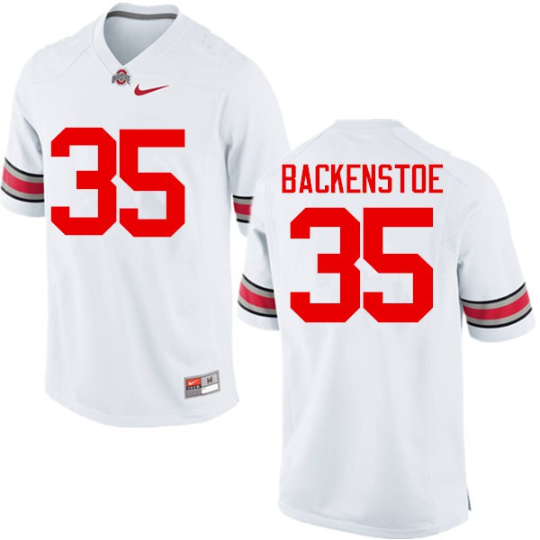 Ohio State Buckeyes #35 Alex Backenstoe Men Official Jersey White OSU38522
